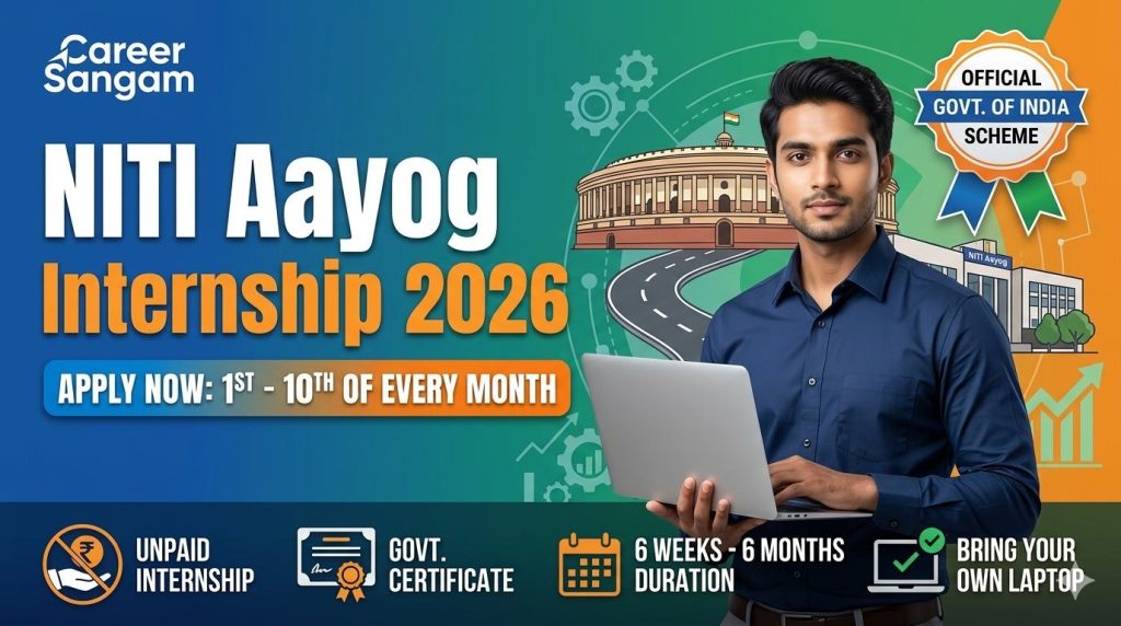 NITI Aayog Internship : Work with the Government of India’s Premier Think-Tank