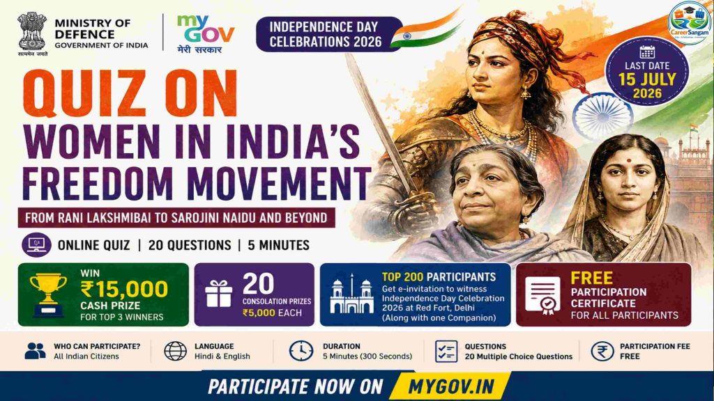 Women in India’s Freedom Movement Quiz 2026