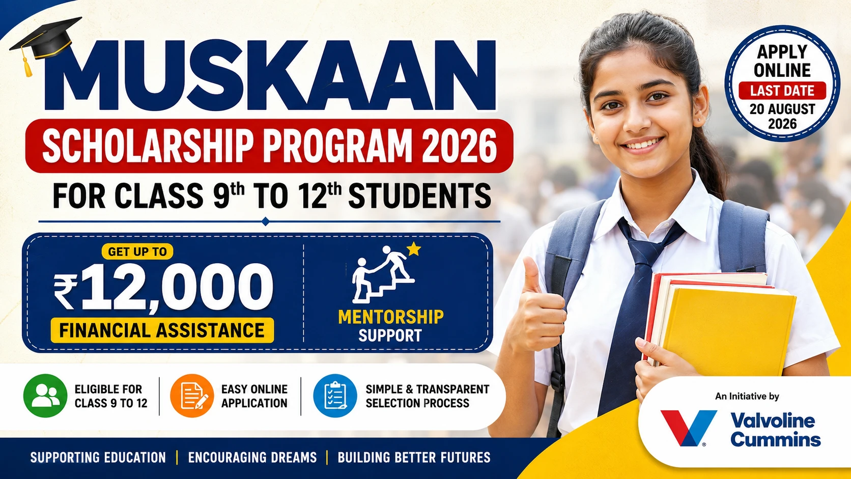 Muskaan Scholarship Program 2026